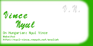 vince nyul business card